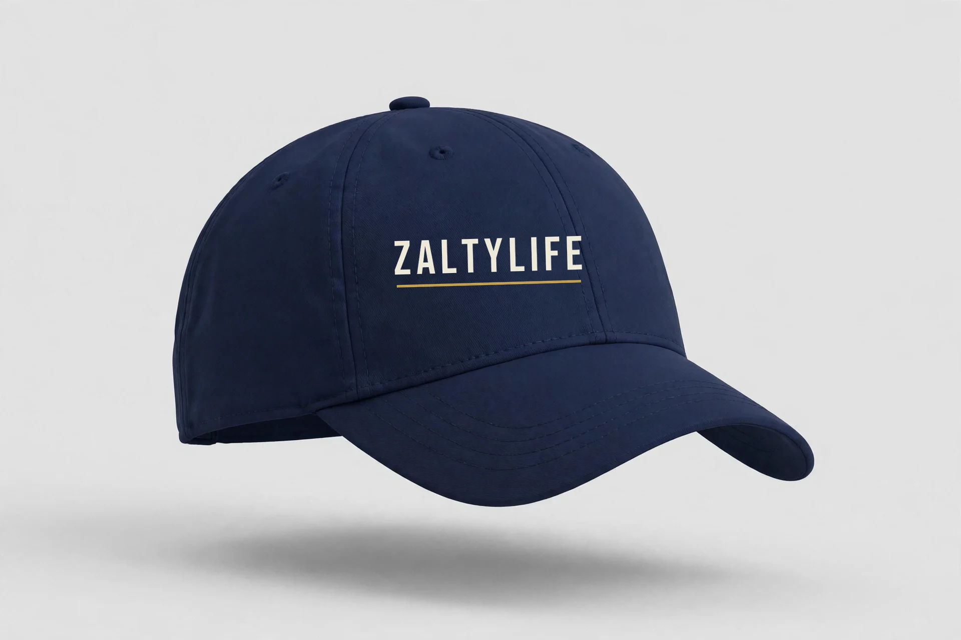 Zaltylife Cap in navy with the ZALTYLIFE wordmark